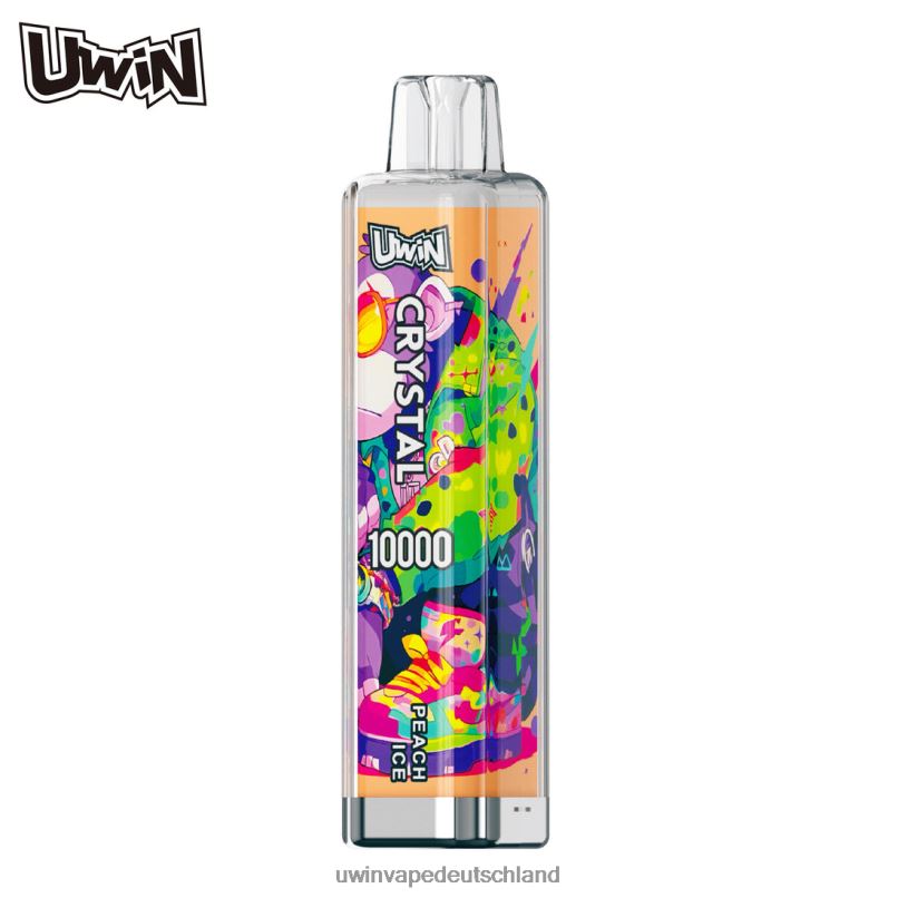 UWIN Vape Berlin - Pfirsicheis 8B44J10 UWIN CRYSTAL 10000 Einweg-Vapes