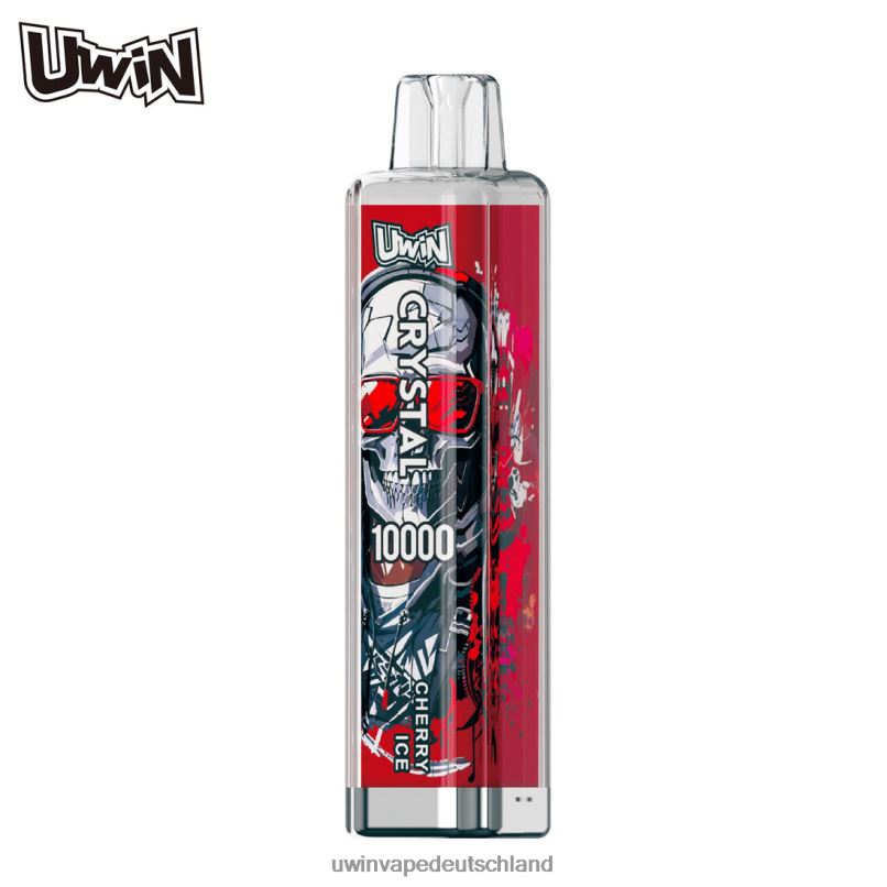 UWIN Vape Bewertung - Kirscheis 8B44J6 UWIN CRYSTAL 10000 Einweg-Vapes