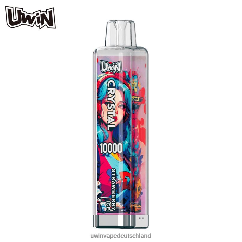 UWIN Vape Deutschland - Erdbeereis 8B44J9 UWIN CRYSTAL 10000 Einweg-Vapes