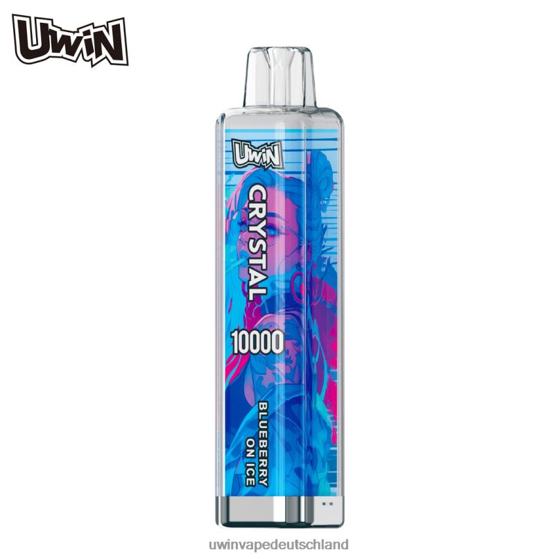 UWIN Vape Puff - Blaubeere auf Eis 8B44J4 UWIN CRYSTAL 10000 Einweg-Vapes