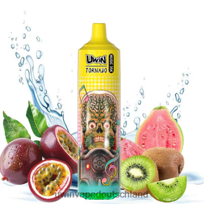 UWIN Vape Kaufen - Kiwi, Passionsfrucht, Guave 8B44J23 UWIN CRYSTAL 35.000 Einweg-Vaporizer